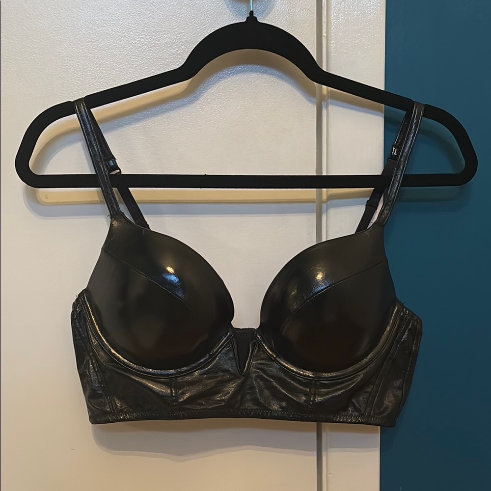 La Senza Faux Leather Push-up Bra